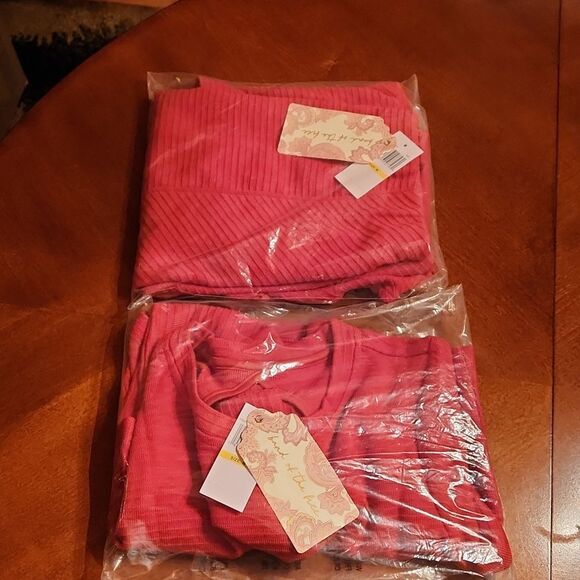 Band of the Free Ribbed Knit Crop Top & Midi Pencil Skirt Set, Medium, Rust - Picture 13 of 13